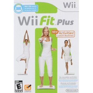 Wii Fit Plus with Balance Board Required Fitness Game Nintendo